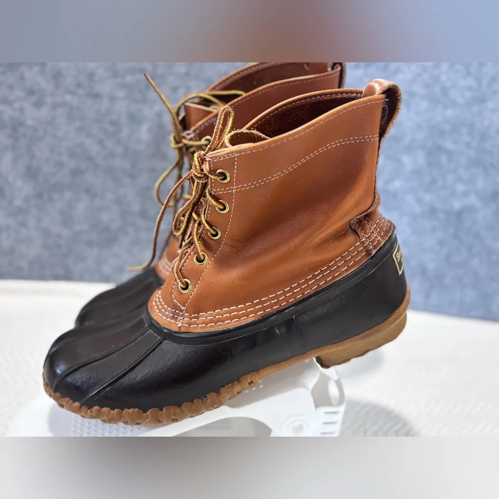 L.L. Bean Men's Tan and Black Waterproof Boots